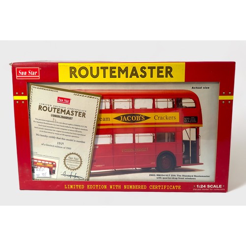 378 - A boxed SunStar 1/24 scale Routemaster Bus, 2902 RM254-VLT 254 ‘The Standard Routemaster’ with quart... 