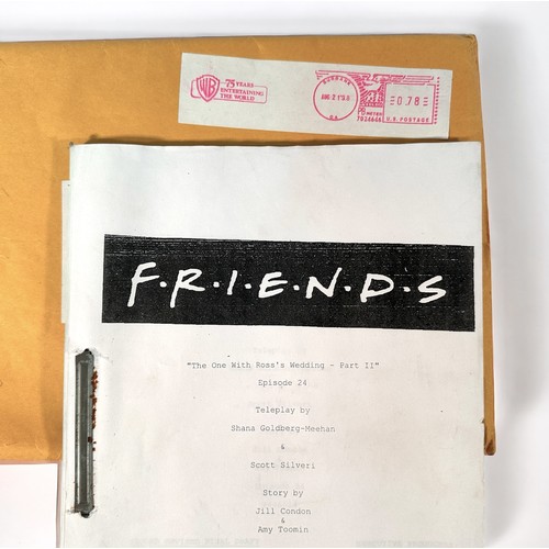 326 - Two scripts for the sitcom Friends comprising ‘The One With Ross’s Wedding - Part II’, Season 4 Epis... 