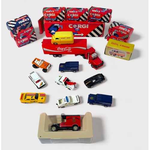 424 - A quantity of assorted boxed die-cast scale model vehicles, comprising, Dinky Toys, Corgi, Matchbox,... 