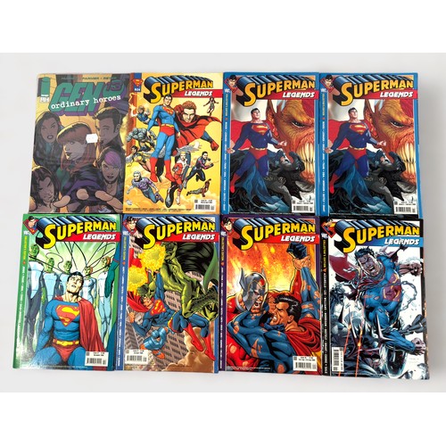 332 - A collection of various Marvel and DC Comics, comprising mostly Superman, to include signed Marvel: ... 