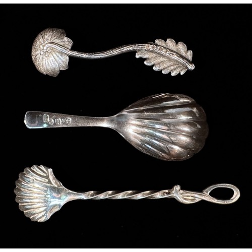 85 - A William IV silver-gilt spoon with shell bowl and twist handle, London, 1833, maker Edward Farrell,... 