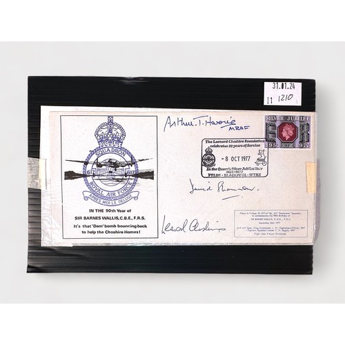 528 - Dam Busters/ 617 Squadron/ Bomber Command/ Fighter Command Interest: signed postal commemorative cov... 