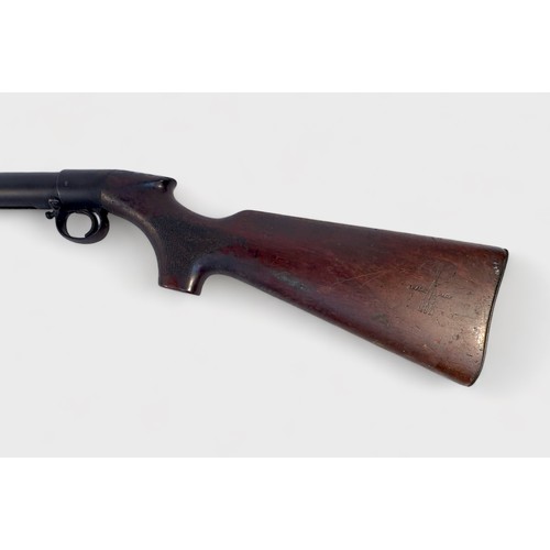 338 - An Edwardian B.S.A. Improved Model D .22 Air Rifle, Underlever cock, thumb-lever to open/close breac... 