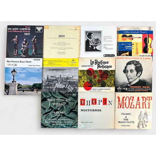 478 - A collection of thirty-three assorted vinyl LP and 7” records, comprising, Bach, Tchaikovsky, Chopin... 