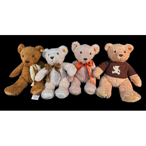 474 - Four various Steiff Cosy Year Teddy Bears, comprising, 2009 (663130), 2010 (663413), 2011 (663673), ... 