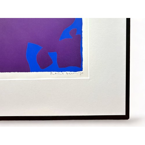 561 - Patrick Heron (British, 1920-1999) ‘Blue and Deep Violet with Orange, Brown and Green: April 1970’, ... 