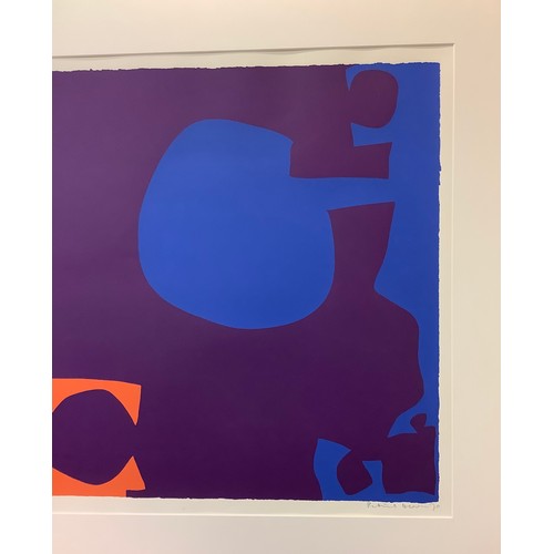 561 - Patrick Heron (British, 1920-1999) ‘Blue and Deep Violet with Orange, Brown and Green: April 1970’, ... 