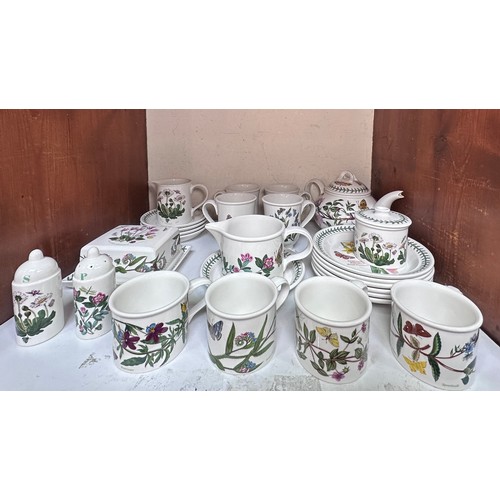 5 - A collection of Portmeirion ‘Botanic Garden’ tea, coffee and dinner wares, comprising, teapot, cups,... 