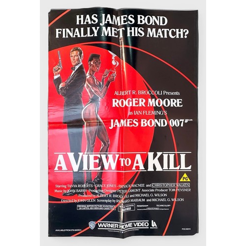 331 - James Bond (007), four assorted UK and German film posters, including three various Warner Home Vide... 