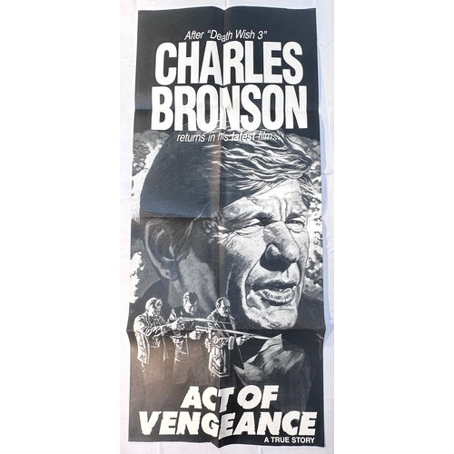 338 - Six assorted Clint Eastwood and Charles Bronson film posters, many for home videos, including two va... 