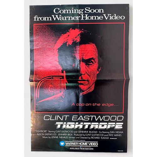 338 - Six assorted Clint Eastwood and Charles Bronson film posters, many for home videos, including two va... 