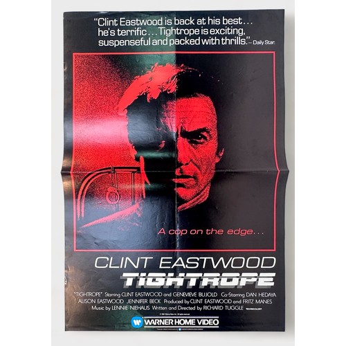 338 - Six assorted Clint Eastwood and Charles Bronson film posters, many for home videos, including two va... 