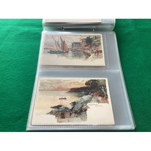 303 - A collection more than 90 postcards, including Portsmouth and 32 by German artist Manuel Wielandt (1... 