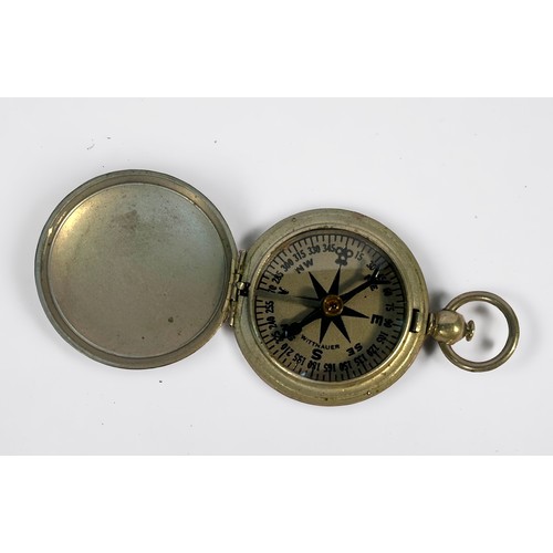 121 - A white metal cased Everite open-faced pocket watch, dial inscribed ‘Everite H. Samuel Manchester’, ... 