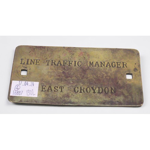 402 - Four various British Rail signs and plates, including London, Midland & Scottish Railway aluminium t... 