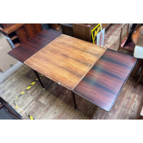 632 - A Danish Rosewood dining table by Sibast, and four rosewood chairs designed by Børge Mogensen/ Rosen... 