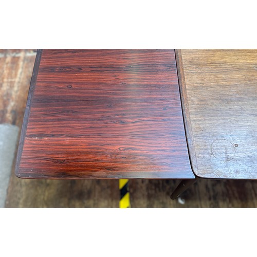 632 - A Danish Rosewood dining table by Sibast, and four rosewood chairs designed by Børge Mogensen/ Rosen... 