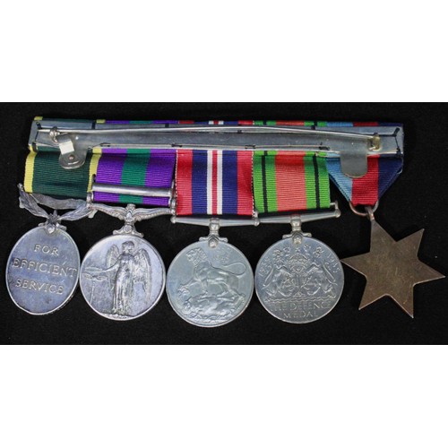 545 - A WW2 medal group of five to Sgt J.J. Barnes, Army Catering Corps, ccomprising 1939-45 Star, Defence... 