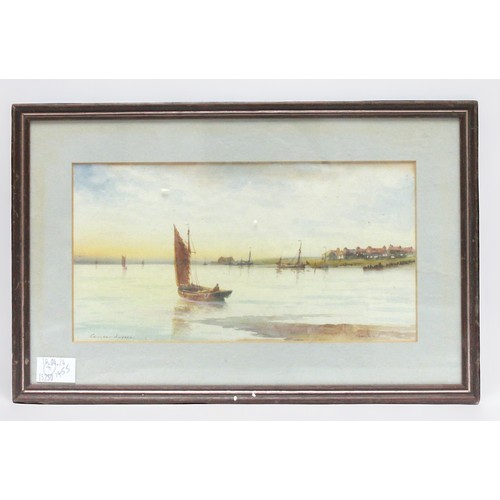 548 - Thomas William Garman Morris Avondale (1860-1935), 'Camber Sussex,' sailing barge and other craft on... 