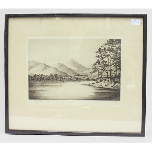 580 - Harold Thornton (1892-1958), 'Derwentwater,' and 'Rydal Water,' Lake District, a pair, signed and ti... 