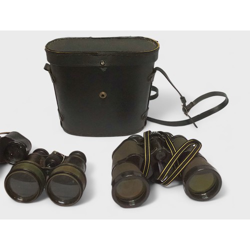 513 - A collection of 14 assorted pairs of binoculars including a pair of San Giorgio ESA 6 x 30, Greenkat... 