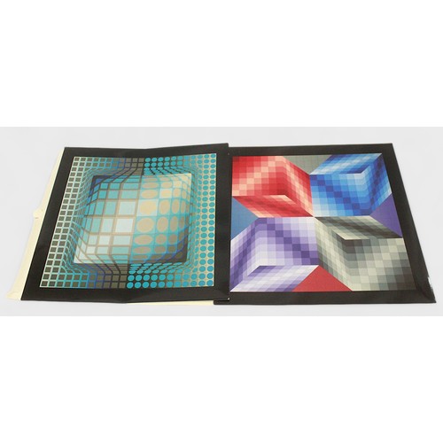 582 - Victor Vasarely (1908-1997) ‘Progressions 3’ portfolio, including 8 heliogravure prints on paper fro... 