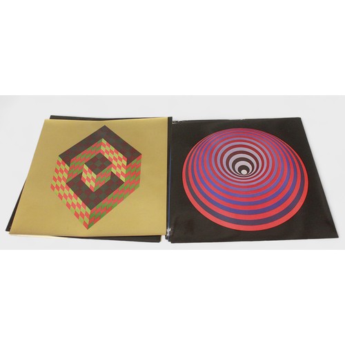 582 - Victor Vasarely (1908-1997) ‘Progressions 3’ portfolio, including 8 heliogravure prints on paper fro... 