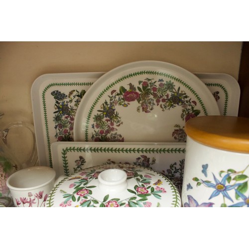 5 - A collection of Portmeirion ‘Botanic Garden’ tea, coffee and dinner wares, comprising, teapot, cups,... 