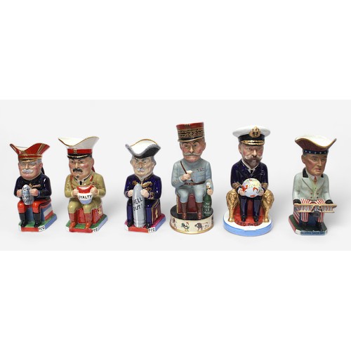 30 - A complete set of eleven Wilkinson Royal Staffordshire pottery Toby Jugs depicting Allied war leader... 