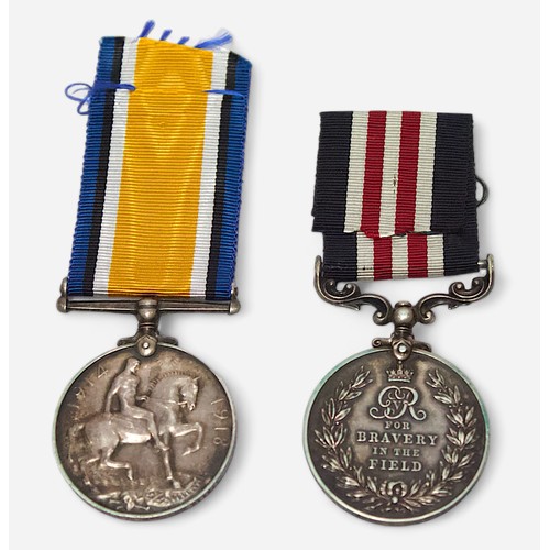 328 - A Great War Military Medal pair awarded to Signaller Arthur William George, Royal Field Artillery, t... 