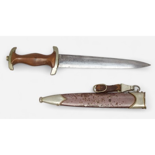 432 - An early German WWII Third Reich SA dress dagger and scabbard, 1933 Patt., by Gust. Weyersberg Nachf... 