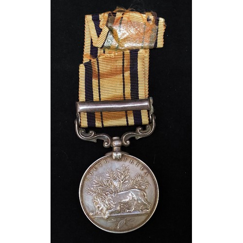 348 - A Queen Victoria South Africa Medal (Zulu & Basuto War) with 1879 Clasp, to 'LIEUT: D.P. ROBERTSON L... 