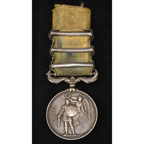 61 - An 1854 Crimea Medal of the 'Thin Red Line' to '2181 JOHN FORD 93rd SUTHERLAND HIGHLANDERS,' with cl... 