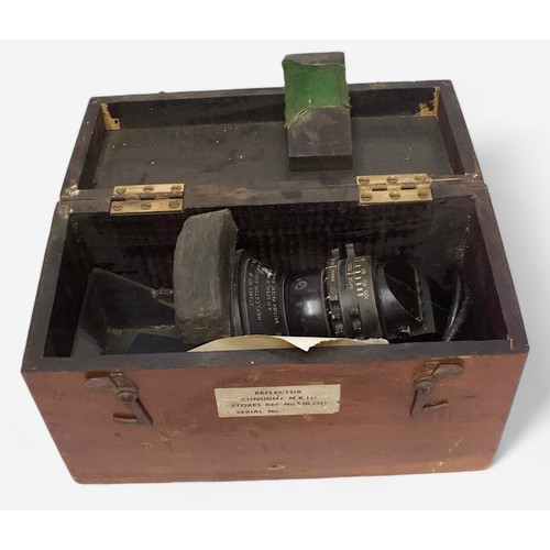 63 - A British WWII RAF Reflector Gunsight Mk.II, applied plaque ‘Stores Ref. No 8B/2361 Reflector Sight ... 