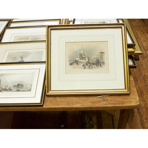 584 - Portsmouth/Gosport/ IOW/ Maritime / Royal Navy Interest.  Approximately 102 framed prints, many orig... 