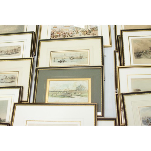 584 - Portsmouth/Gosport/ IOW/ Maritime / Royal Navy Interest.  Approximately 102 framed prints, many orig... 