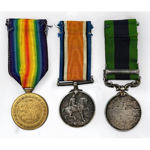 394 - WW1 Royal Army Service Corps group of three to M2-184114 PTE S.S. Marshall, comprisng War Medal and ... 