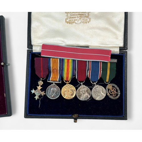 414 - A WW1 RAF / R.E.T.V.F. Group of O.B.E. (Mil 2nd Type), War Medal, (missing Victory Medal), Geo. V Si... 