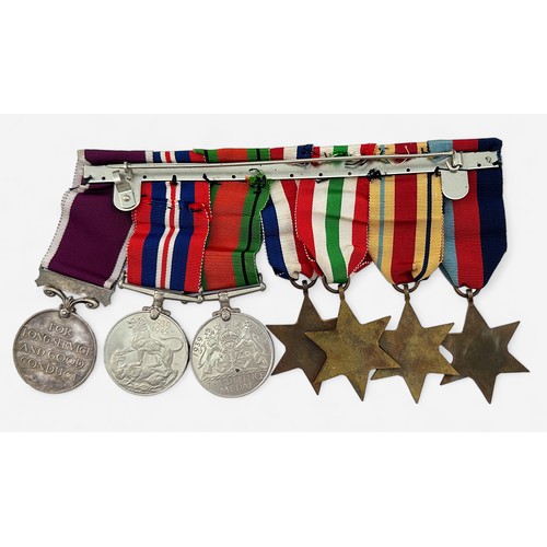 384 - WW2 group of seven to 1861136 R.J. Clayton Royal Engineers, comprising 1939-45 Star, Africa Star wit... 