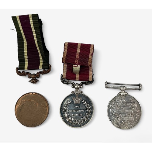 412 - An Edward VII Tibet Medal, bronze, without Clasp to 905 Mate Vialu Supply & Transport Corps, (Suspen... 