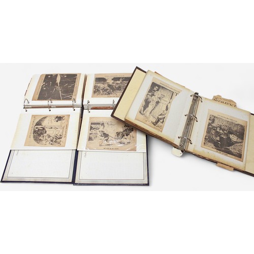 127 - A collection of approximately two-hundred and fifty military cartoons, from their Second World War, ... 