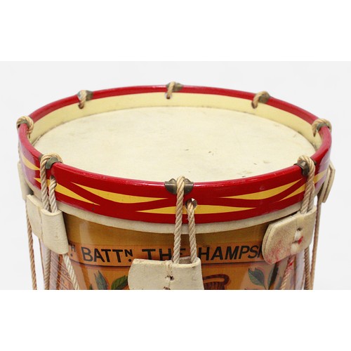 156 - An early 20th century Regimental Side Drum made by H.Potter & Co, decorated to 'Duke of Connaugt's O... 