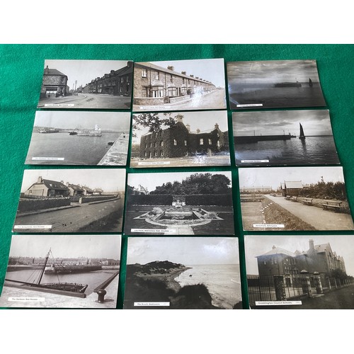 412 - Around 95 standard size mainly real photographic cards from a collection of work by R Johnston and S... 