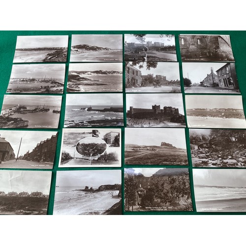 416 - Approximately 90 standard size postcards of Norham, Seahouses, Newcastle, Berwick and other places i... 