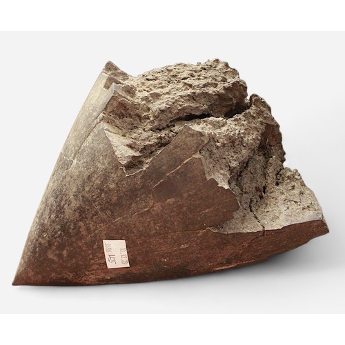 151 - A very large and heavy fragment from the nose of an exploded bomb, probably WWII period, approx. 30c... 