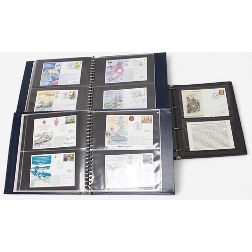 317 - A collection of approximately 300 first day and commemorative covers of maritime and militaria inter... 