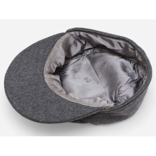 256 - A WWII German Third Reich Luftwaffe Forage Cap, together with Luftwaffe canvas bread bag