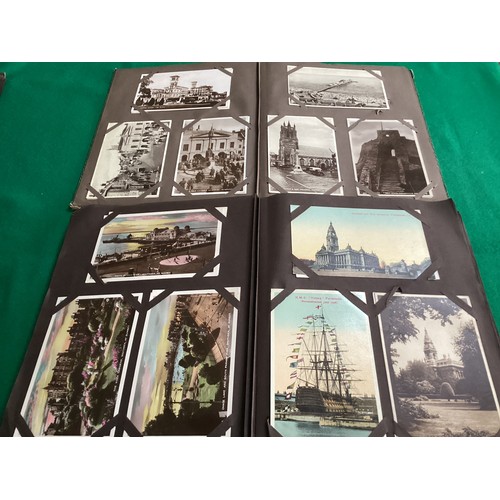 423 - 3 postcard albums of various standard size postcards but containing a good varied collectable select... 