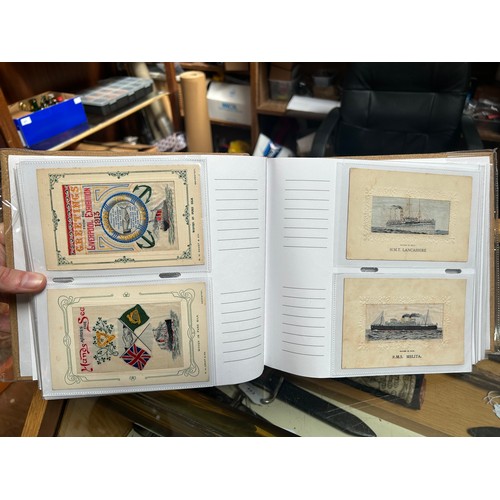 10 - A superb and rare collection of 59x Stevengraph Postcards, comprising 55x RMS Ships and some TT SS a... 