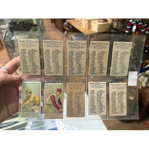 315 - Late 19th Century USA cigarette cards, Allen & Ginter, Racing Colors of the World, thirty-two cards ... 